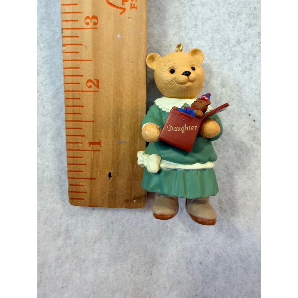Hallmark Keepsake Ornament 1996 Daughter Teddy Bear Don Palmiter Handcrafted Vtg
